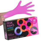 Framar PINK Paws Nitrile Gloves Medium 100pcs